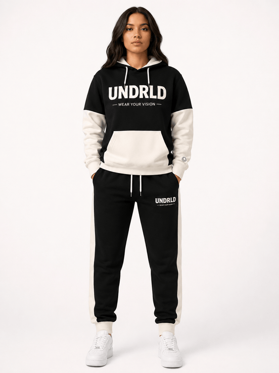 UNDRLD Vision Set oversized hoodie and joggers in multiple colorways model photo
