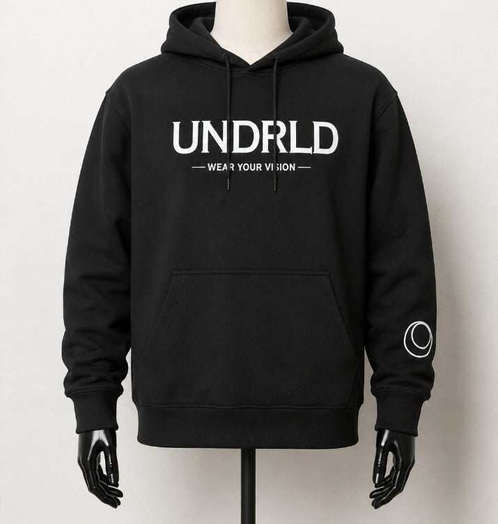Undrld Vision Hoodie premium heavyweight cotton-blend streetwear with kangaroo pocket and reinforced drawstrings