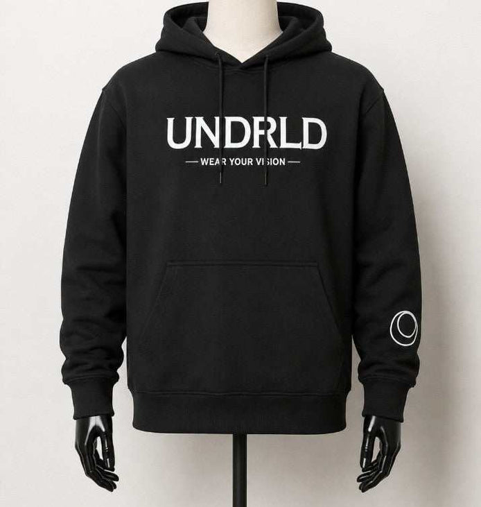 Undrld Vision Hoodie premium heavyweight cotton-blend streetwear with kangaroo pocket and reinforced drawstrings