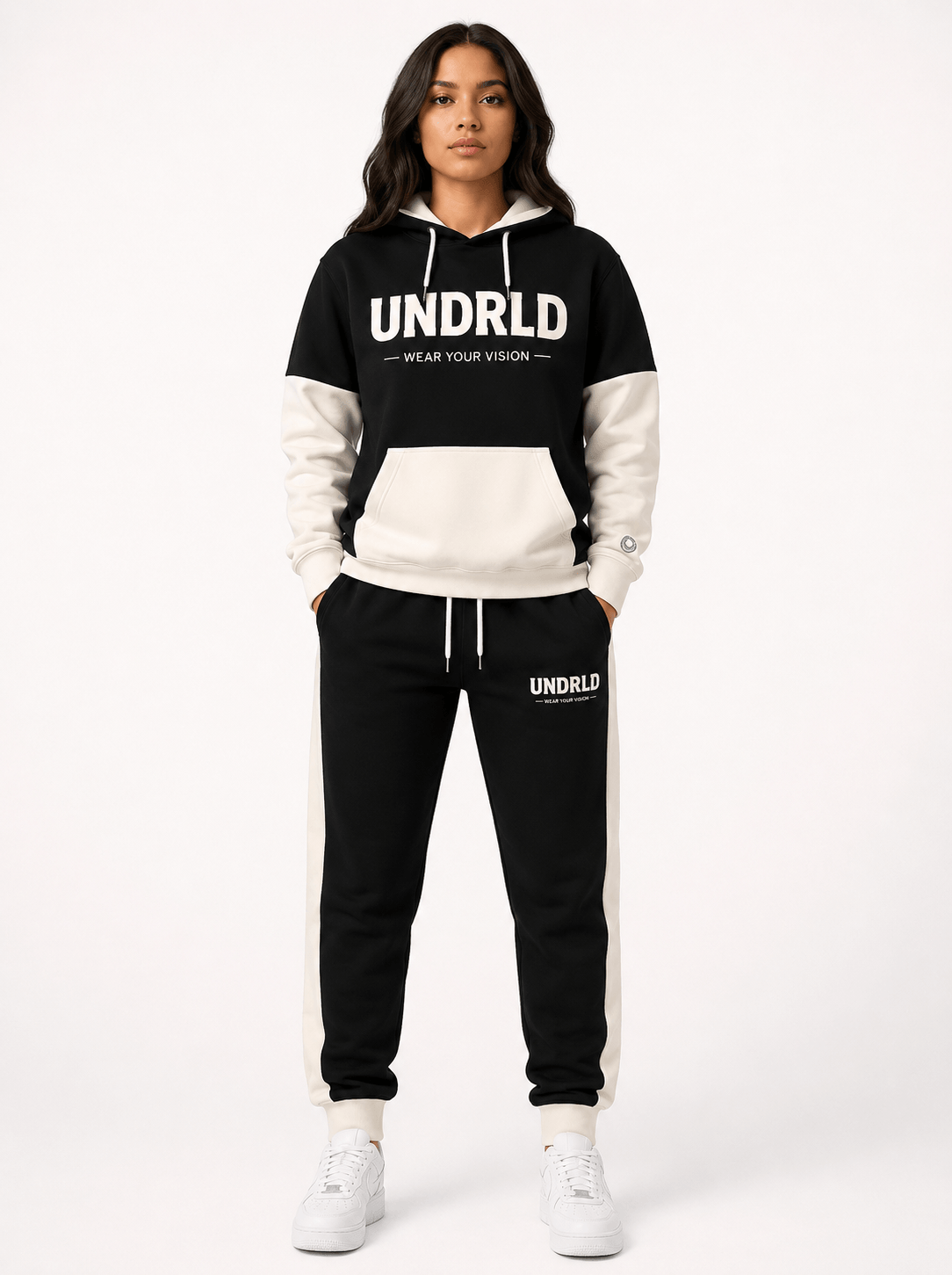 UNDRLD Vision Set oversized hoodie and joggers in multiple colorways model photo